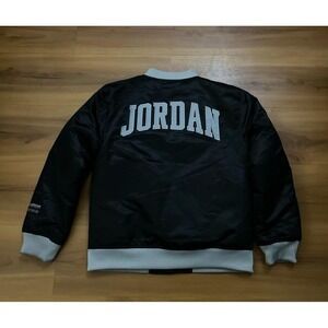 Boys Air Jordan Jumpman Satin Snap Button Closet‎ Bomber Jacket